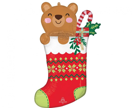 #BFK Balon foliowy SuperShape  Christmas Stocking, 55cm w x 81cm