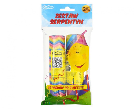 #DEI Zestaw "2 serpentyny papierowe", 4 m/ Eurobag KK
