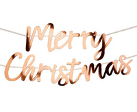 #DEGI Girlanda Merry Christmas, różowo-złota, 2 m