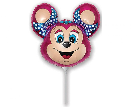 #BFK Balon foliowy 14" FX - Babsy Mouse (różowa), niepakowany