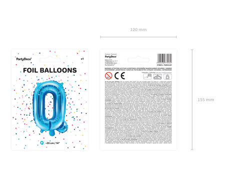 Balon foliowy Kula, 40cm, srebrny