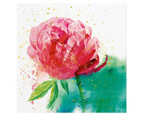 #ZSE Serwetki Peony Watercolor, 33x33 cm, 20 pcs. ( FSC)