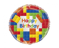 #BFK Balon foliowy 18" KLOCKI