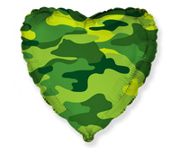 #BFK Balon foliowy 18" FX - Serce (military) KK