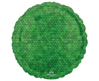 #BFK Balon foliowy 18 cali Forest Green Sequins, zapakowany
