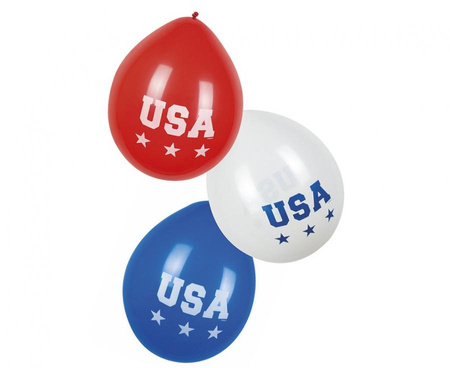 #BL Balony USA, 25 cm, 6 szt.