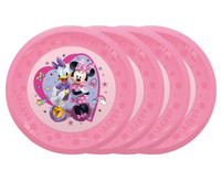 #ZTA Talerz wielokrotnego użytku Minnie Junior Disney, 21 cm, 4 szt.