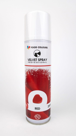 Zamsz w sprayu CZERWONY 250 ml Food Colours