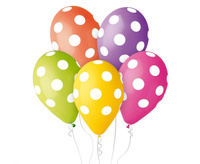 #BL Balony Premium Grochy, 12 cali/ 5 szt.