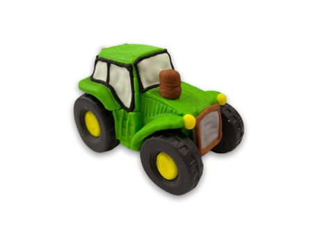 Figurka cukrowa TRAKTOR ZIELONY dekoracja cukrowa Slado