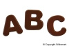 Forma silikonowa do czekoladowych liter CHOCO ABC alfabet H 8 mm Silikomart