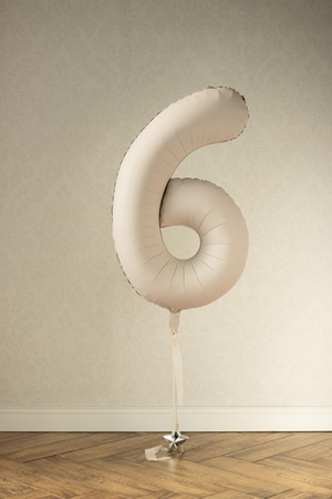 Balon foliowy Cyfra '7', 86cm, oliwkowy