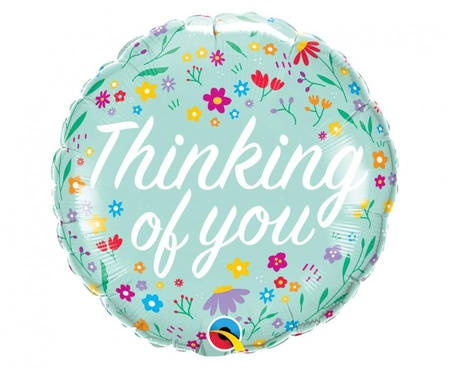 #BFK Balon foliowy 18" QL CIR "Thinking Of You - Petite Floral" KK