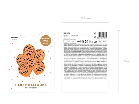 Balony 30cm, 60th Birthday, Metallic Mix (1 op. / 6 szt.)