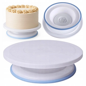 Obrotowa patera z silikonowym brzegiem podstawy 26 cm