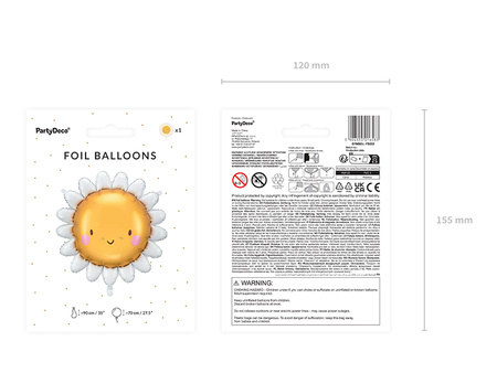 Dekoracja bibułowa Balon, niebieski
