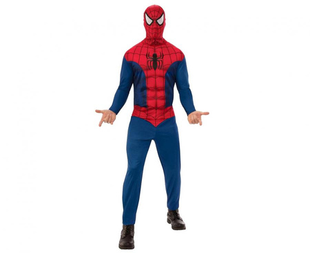 #STDO Zestaw dla dorosłych Spider-man (kostium z muskułami, kominiarka), rozm. uniw.