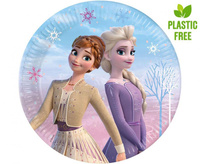 #ZTA Talerzyki papierowe Frozen 2: Wind Spirit, next generation, 23cm, 8 szt. (plastic-free)