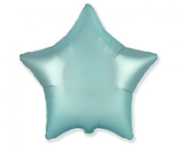 #BFK Balon foliowy 18" FX - Gwiazda (satynowy pastel jasnoniebieski), niepakowany