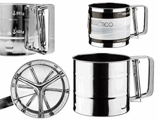 Przesiewacz kuchenny Galicja 10 cm - widok od góry na sitko i wnętrze