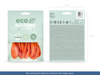 Balony Eco 26cm metalizowane, jasny czerwony (1 op. / 10 szt.)