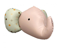 #BFK Balon foliowy Słoń 3D, różowy matowy, 63x50 cm