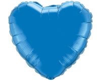#BFK Balon foliowy 18" FX - Serce (niebieskie), niepakowany
