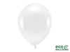 Balony Eco 30cm metalizowane, biały 10 szt.