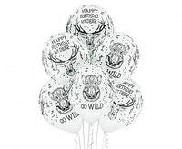 #BL Balony D11 Wild Birthday 1C5S, 6 szt.