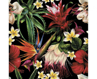 #ZSE Serwetki papierowe Paradise Flowers on Black, 33 x 33 cm, 20 szt.