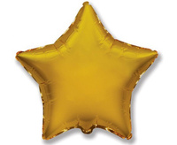 #BFK Balon foliowy 9" FX - Gwiazda (złoty), niepakowany