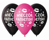 #BL Balony Premium Hen Night - Wieczór Panieński, 12 cali/ 5 szt. KK