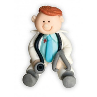 Figurka cukrowa na tort LEKARZ 6 cm