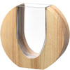 Wazon drewno/szkło 19cm LEGNO - Leonardo