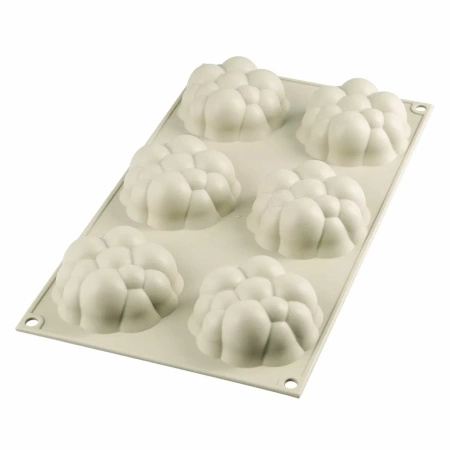 Forma silikonowa BĄBELKI - BOLLICINE 70x30mm 6 gniazd Silikomart