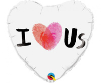 #BFK Balon foliowy 18" QL HRT - I Heart Us KK
