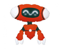 #BFK Balon foliowy 24" FX - Robot Red, niepakowany KK