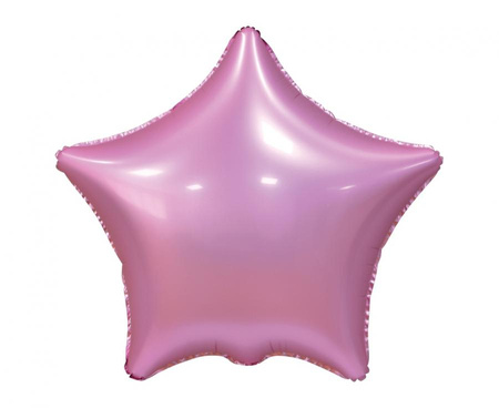 #BFK Balon foliowy B&C "Gwiazda", matowa, różowa, 19"