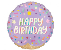 #BFK Balon foliowy 18" CIR -Ice Cream Party Birthday