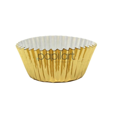 Papilotki foliowane ZŁOTE 50 x 32 mm 60 szt. Decora