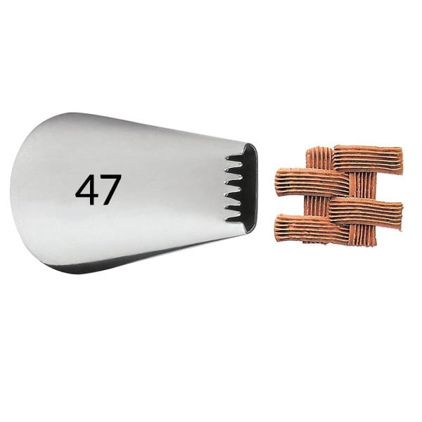 Metalowa tylka cukiernicza Wilton 47 plecionka – widok końcówki