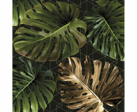 #ZSE Serwetki papierowe Monstera on a Golden Graphic Net, 33 x 33 cm, 20 szt.