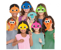 #STAM Maski papierowe Baby Shark, 8 szt.