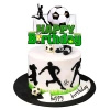 Urodzinowy topper na tort Happy Birthday PIŁKA N0ŻNA BRAMKA PIŁKARZ