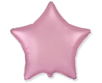 #BFK Balon foliowy 18" FX - Gwiazda (satynowy pastel jasnoróżowy), niepakowany