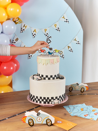 Balonowy topper na tort, tęcza, mix, 29 cm