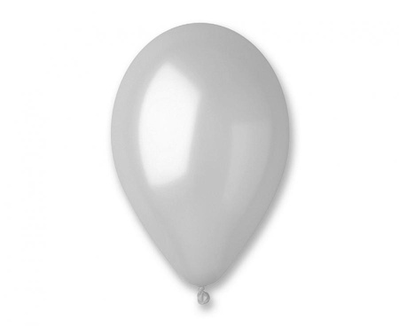 #BL Balony AM80 metal 8" - srebrne 38/ 100 szt.