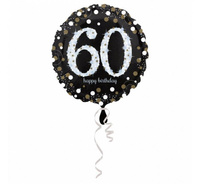 #BFK Balon foliowy 18" CIR - "Sparkling Birthday 60"
