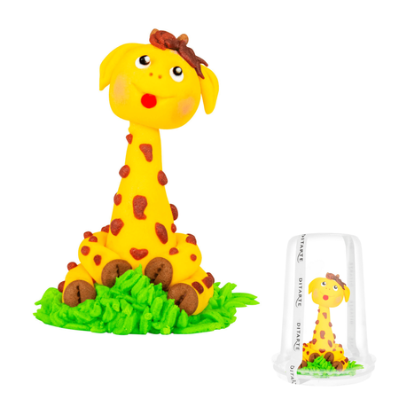 Figurka na tort ŻYRAFA 83x60 mm Ditarte