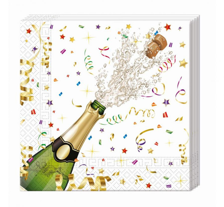 #ZSE Serwetki papierowe SPARKLING CELEBRATION, rozm. 33 x 33 cm, 20 szt.
